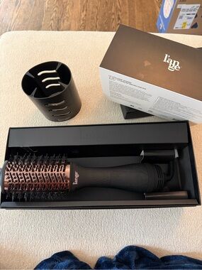 New in Box Lange Black and Rose Gold 2-in-1 Titanium Brush Dryer